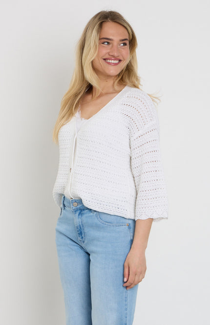Freequent Vest Fqgrscalvi Brilliant White 207986 Stretchshop.nl