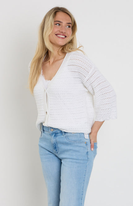 Freequent Vest Fqgrscalvi Brilliant White 207986 Stretchshop.nl