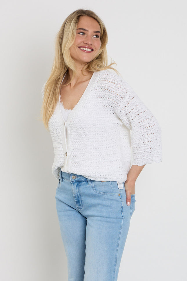 Freequent Vest Fqgrscalvi Brilliant White 207986 Stretchshop.nl