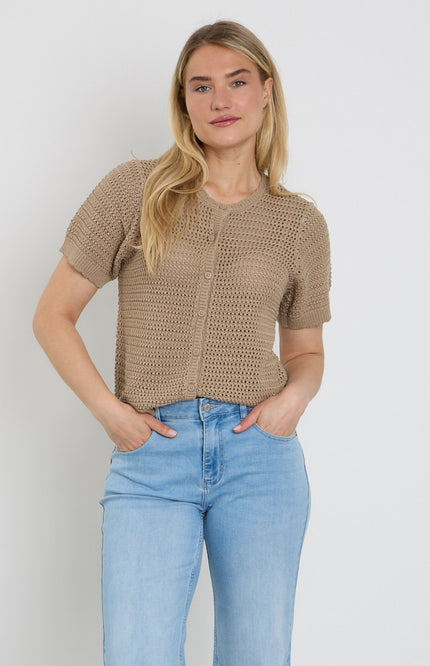 Freequent Vest Fqtota Silver Mink 207979 Stretchshop.nl