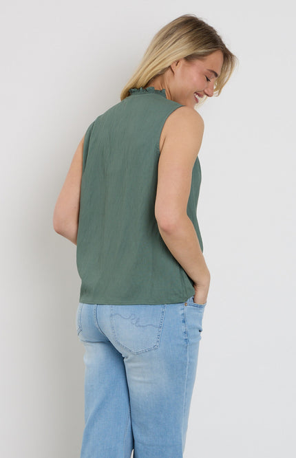 Freequent Blouse Fqesally Dark Forest 204376 Stretchshop.nl