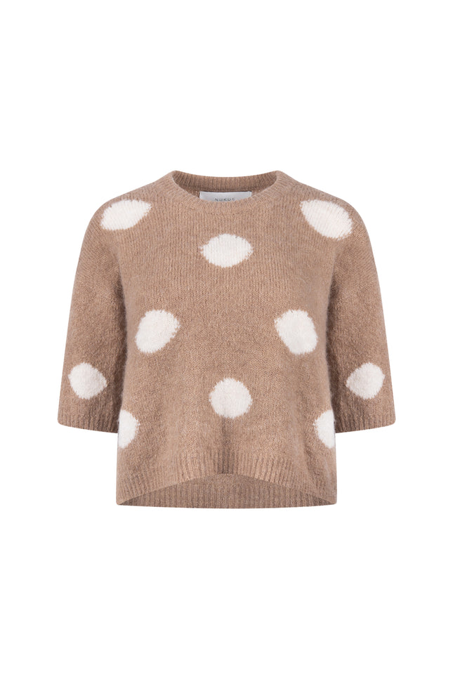 Trui Lara Dots Taupe NKF03080