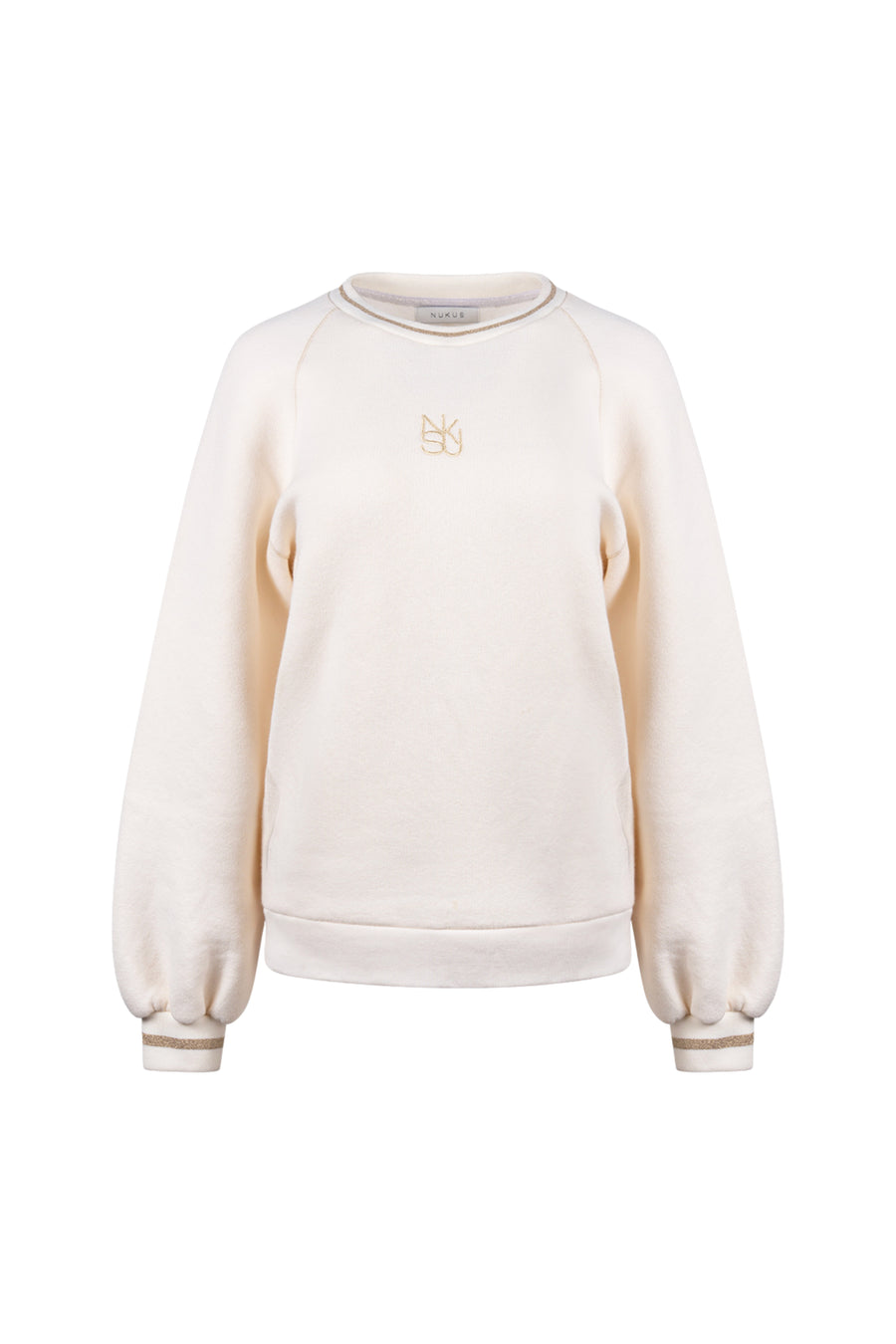 Offwhite Nukus trui Ollie met zachte stof en casual pasvorm, zichtbaar op de afbeelding.