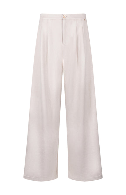 Broek Jill Suedine Offwhite NKF09121