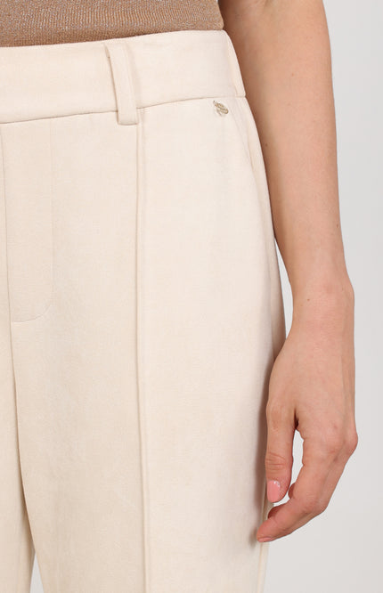 Broek Jill Suedine Offwhite NKF09121