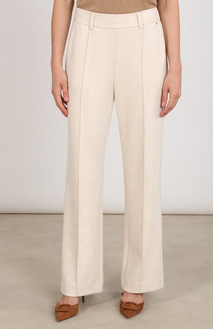 Broek Jill Suedine Offwhite NKF09121