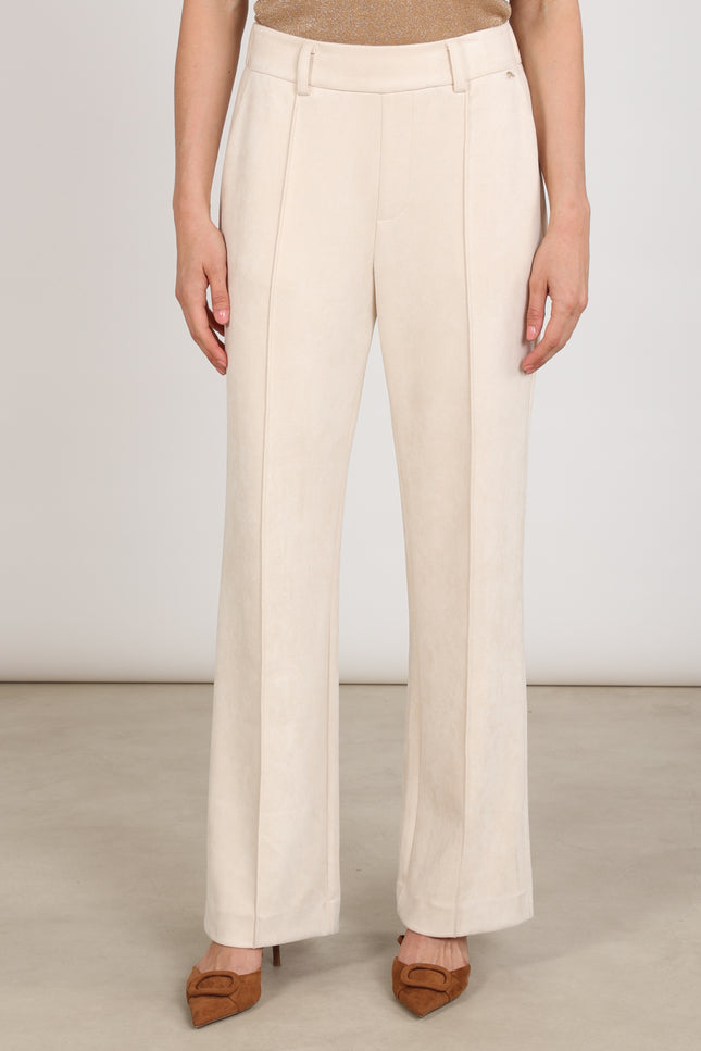 Broek Jill Suedine Offwhite NKF09121