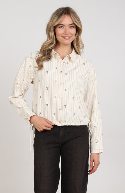 Blouse Aaliya Paillet Offwhite NKF02166