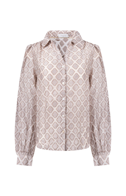 Blouse Antonella Pattern Sand NKF02100