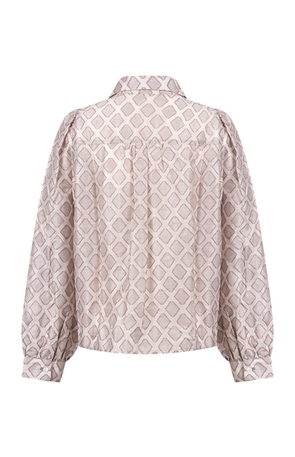 Blouse Antonella Pattern Sand NKF02100