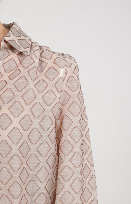Blouse Antonella Pattern Sand NKF02100