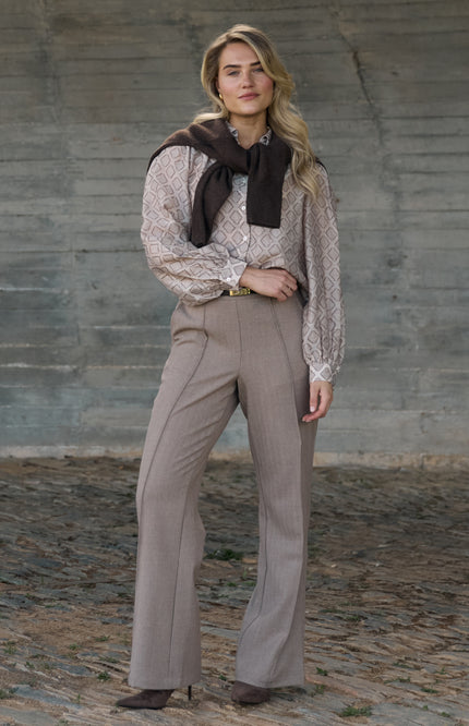 Blouse Antonella Pattern Sand NKF02100