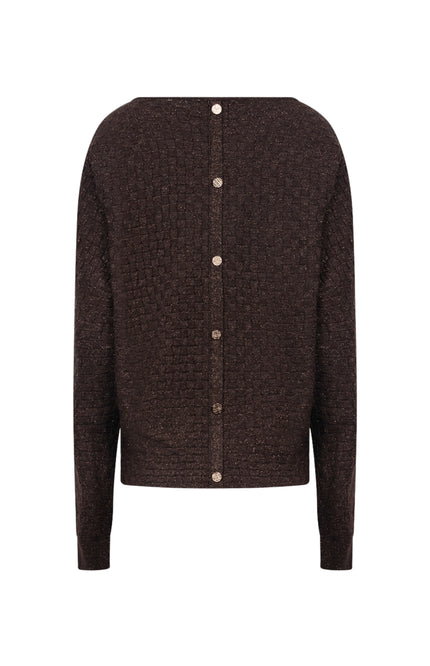 Top Kento Lurex Chocolate NKF01062