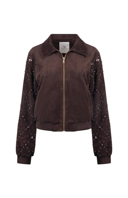 Jacket Daisy Suede Chocolate NKF13145