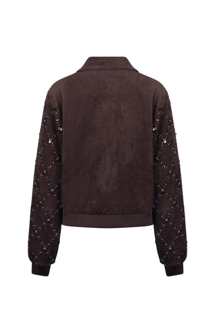 Jacket Daisy Suede Chocolate NKF13145