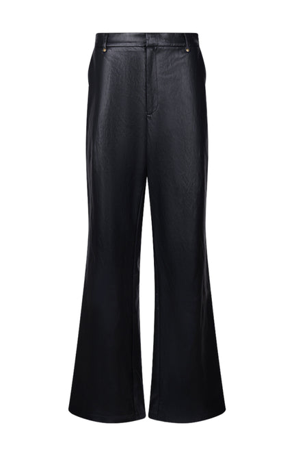 Broek Beverly Pockets PU Black NKF09090