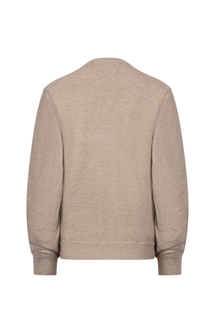 Trui Merel Lurex Sand Melange NKF03088