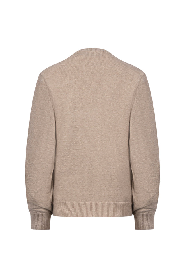 Trui Merel Lurex Sand Melange NKF03088