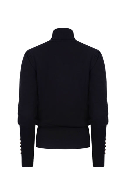 Trui Silvi Plain Black NKF03062