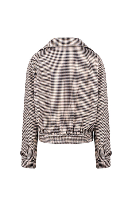 Jacket Dahlia Check Sand Chocolate NKF13166