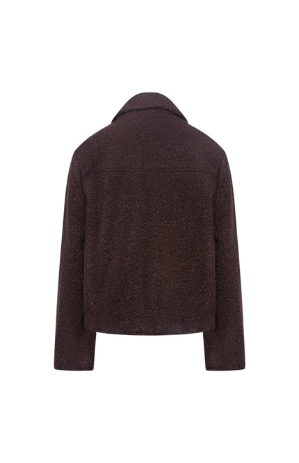 Jacket Madelin Boucle Chocolate NKF12010