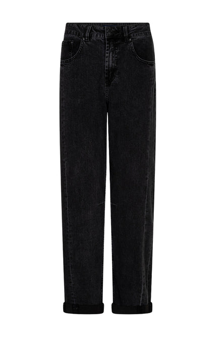 Broek Caitlina Side Patch Black Denim Black Used SRB4995 L29