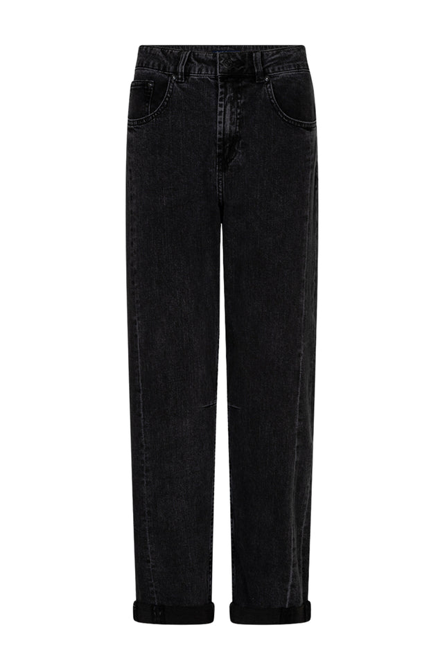 Broek Caitlina Side Patch Black Denim Black Used SRB4995 L31