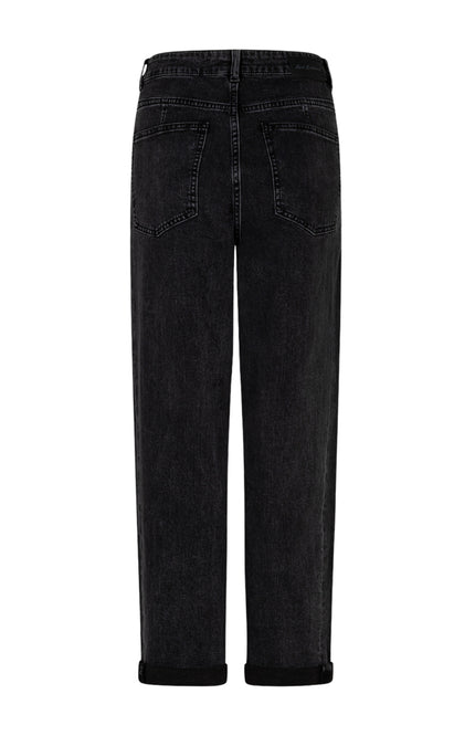 Broek Caitlina Side Patch Black Denim Black Used SRB4995 L31