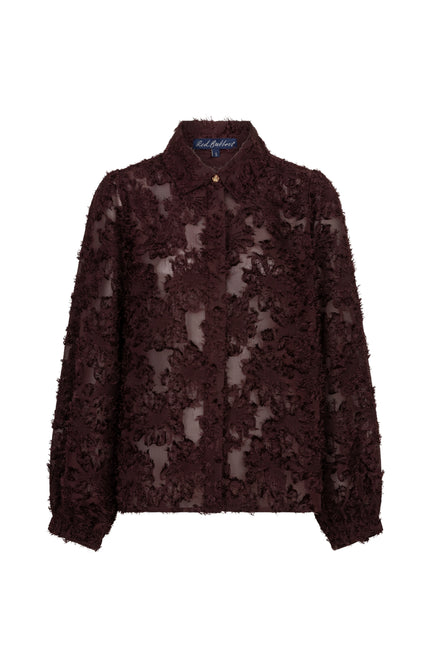 Blouse Fringes Burgundy SRB5010