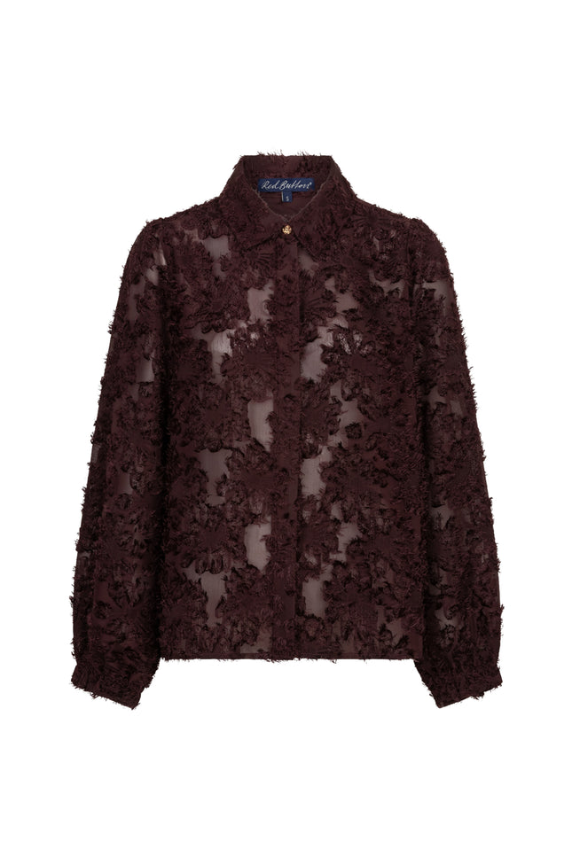 Blouse Fringes Burgundy SRB5010