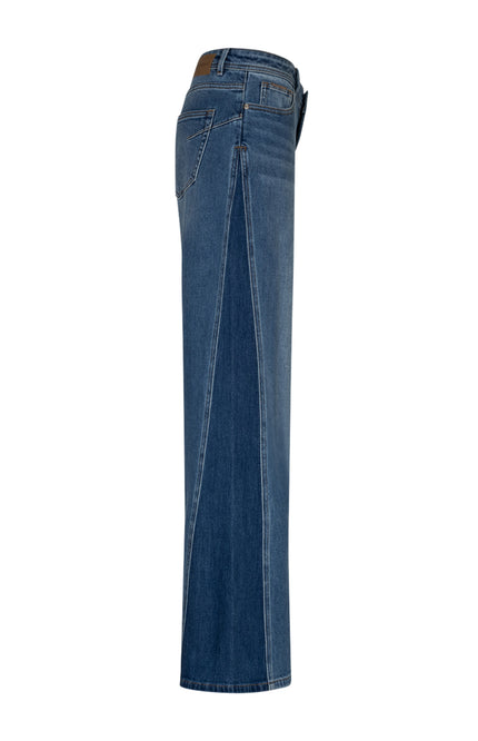 Broek Claudette Insert Contrast Mid Stone Used SRB5012 L33
