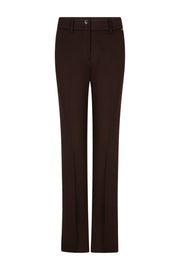 Broek Bibette Punta Espresso van Red Button, herenmodel met rechte pasvorm en comfortabele stof, close-up van de broek.