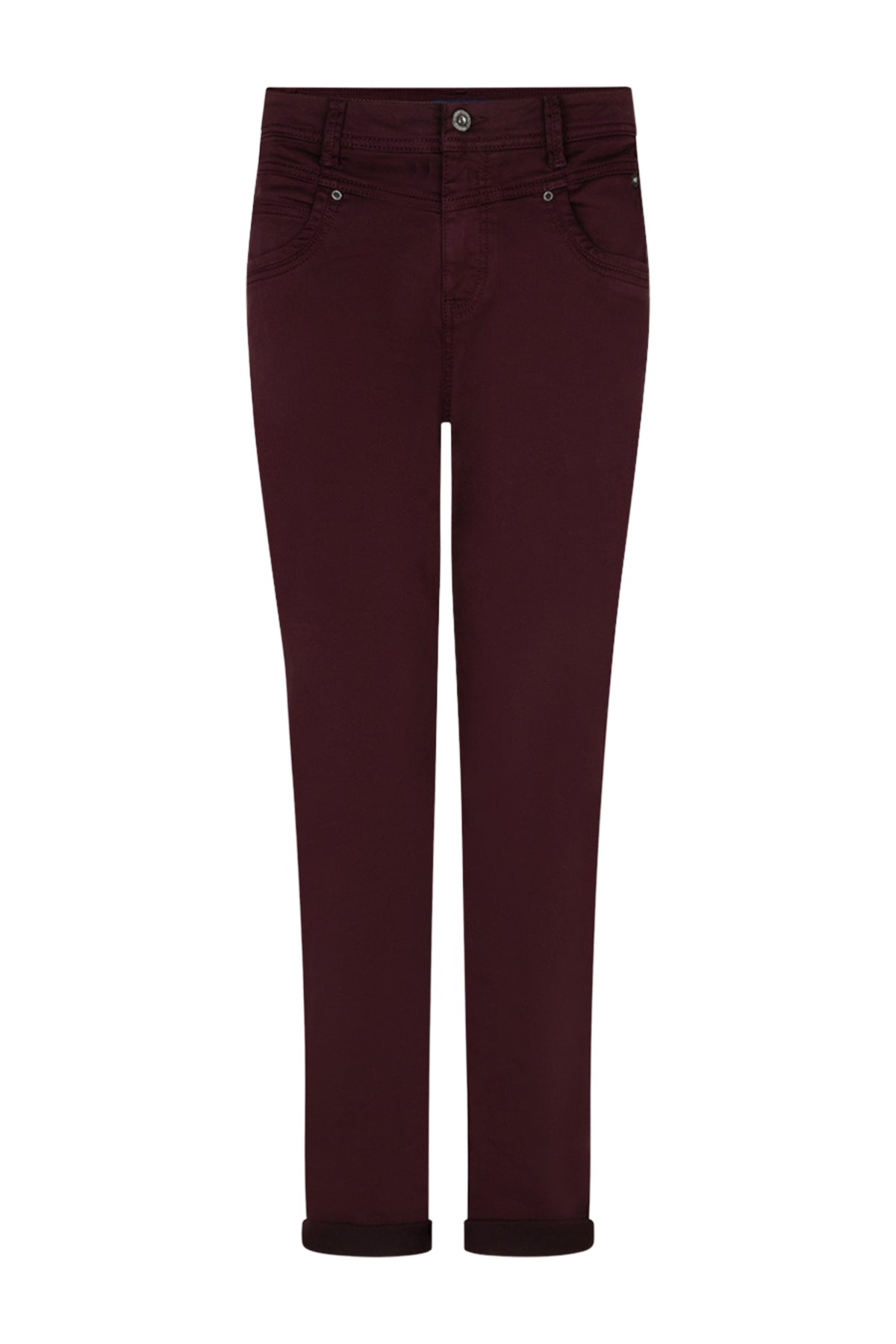 Lichte burgundy relax jogbroek van Red Button, zachte stof, comfortabele pasvorm en elastische taille, geschikt voor casual dragen.