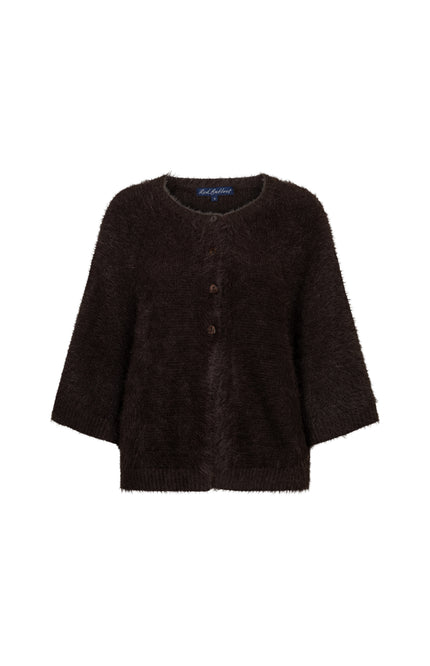 Vest Fuzzy Poncho Espresso SRB5034