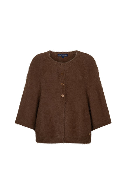 Vest Fuzzy Poncho Praline SRB5034