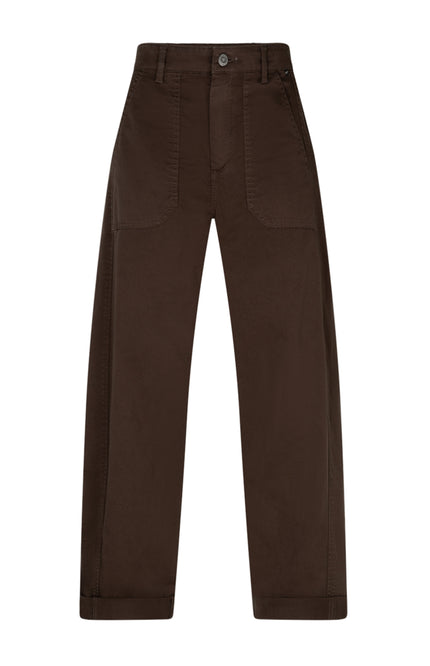 Broek Margot Fine Twill Mud SRB5045 L30