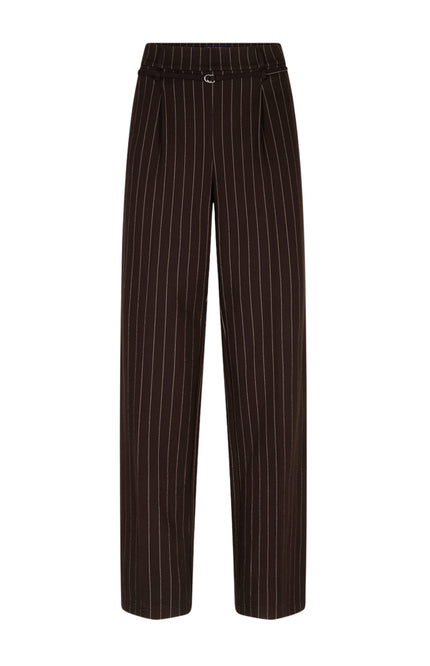 Broek Cleo Punta Pinstripe Espresso SRB5050 L33