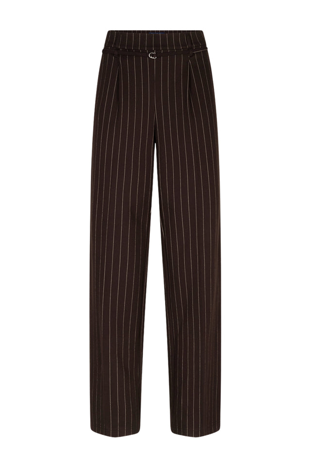 Broek Cleo Punta Pinstripe Espresso SRB5050 L33