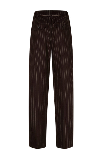 Broek Cleo Punta Pinstripe Espresso SRB5050 L33