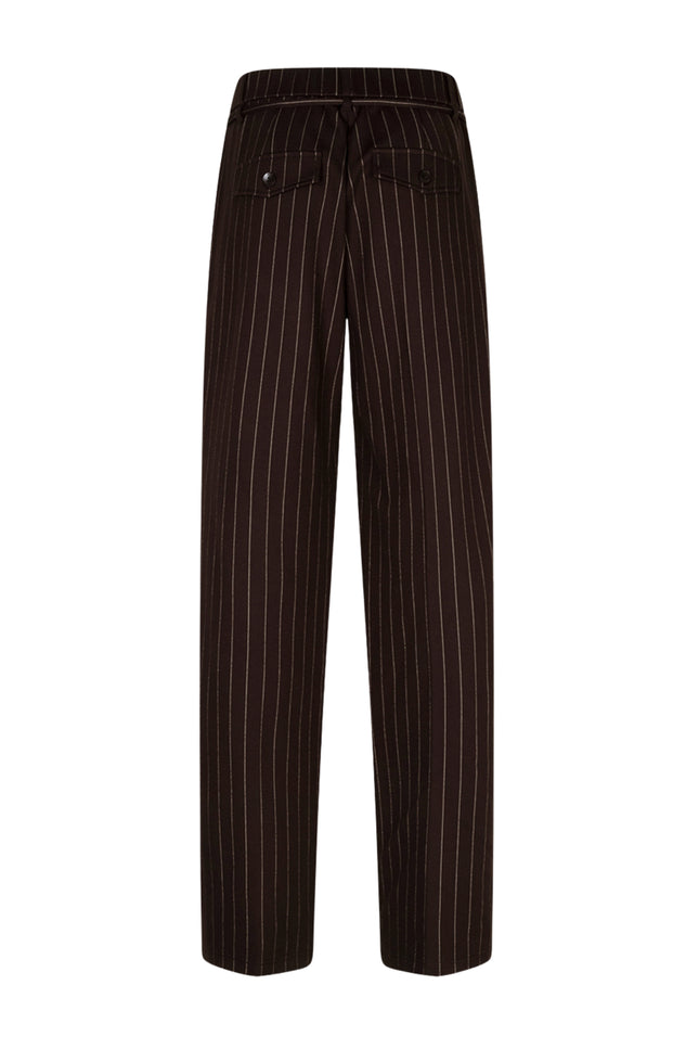 Broek Cleo Punta Pinstripe Espresso SRB5050 L33