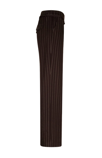 Broek Cleo Punta Pinstripe Espresso SRB5050 L33