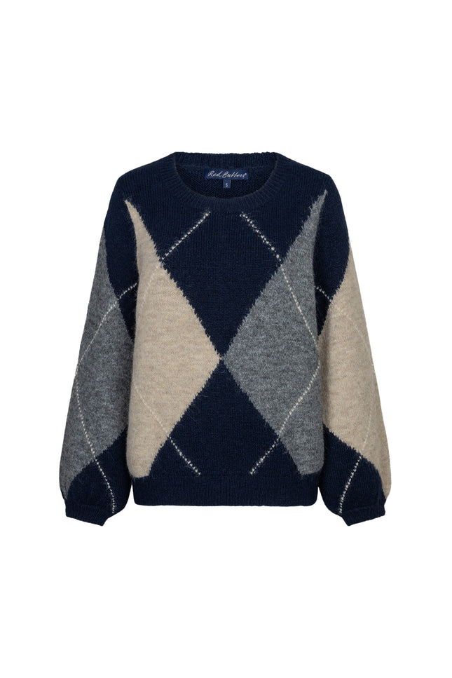 Sweater Argyle Indigo SRB5067