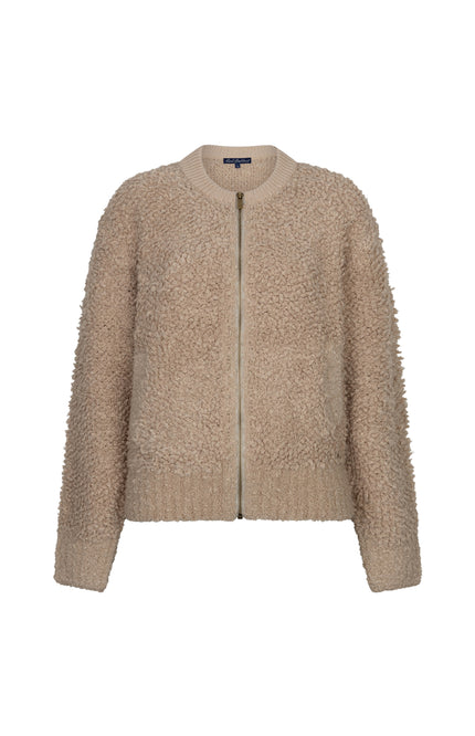 Bomber Knit Boucle Latte SRB5073
