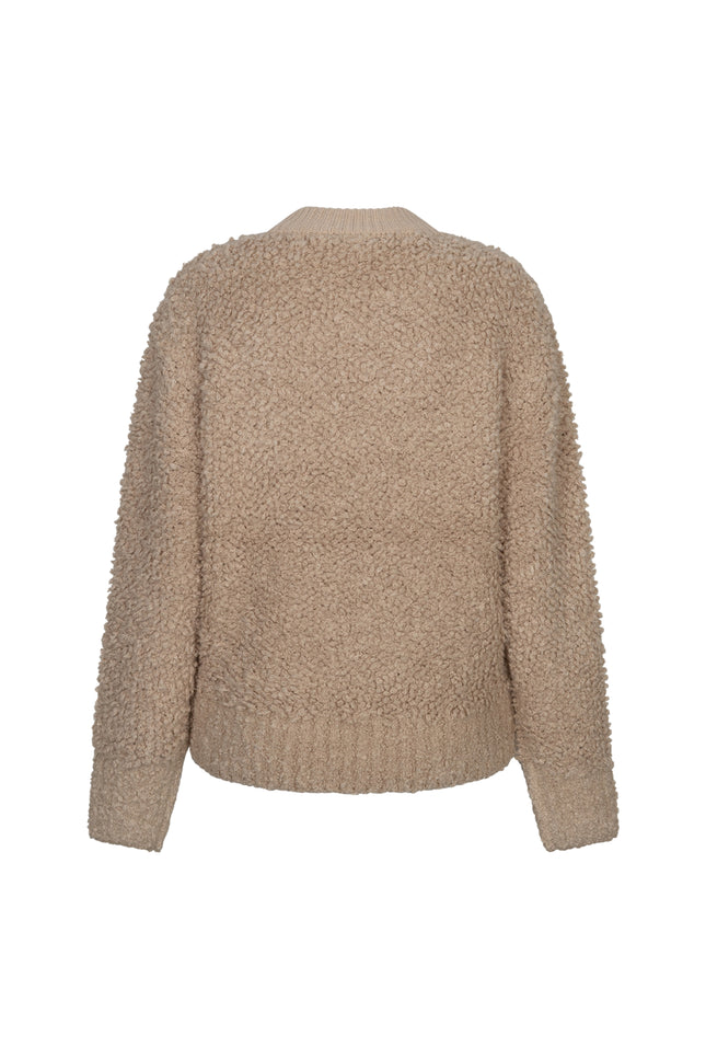 Bomber Knit Boucle Latte SRB5073