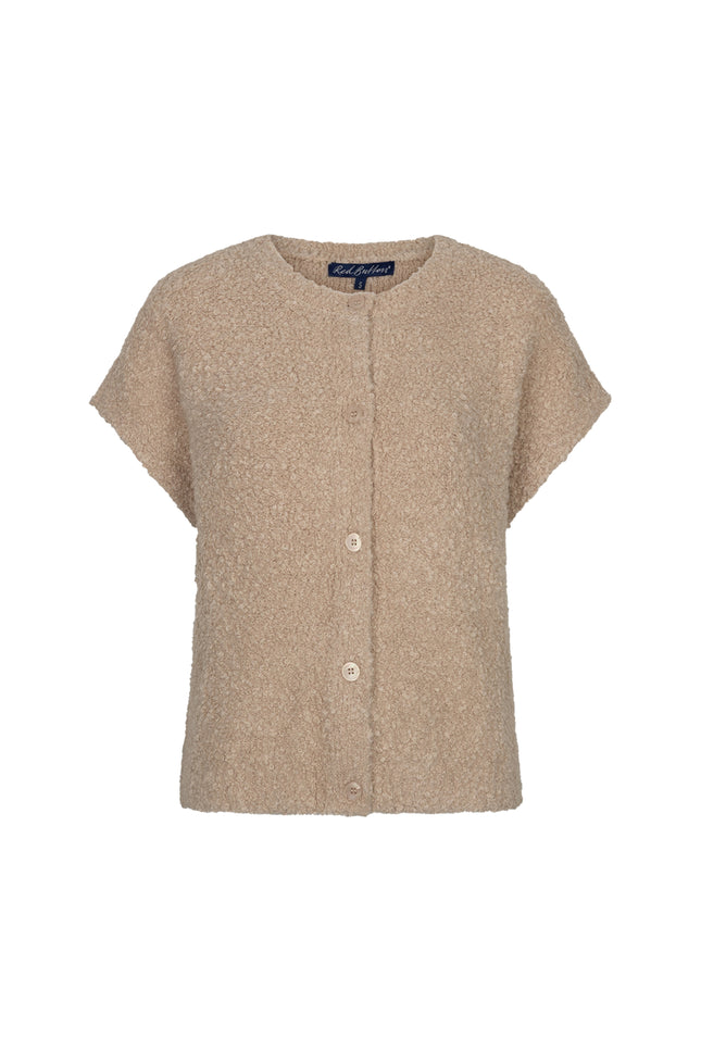 Top Sleeveless Knit Boucle Latte SRB5074