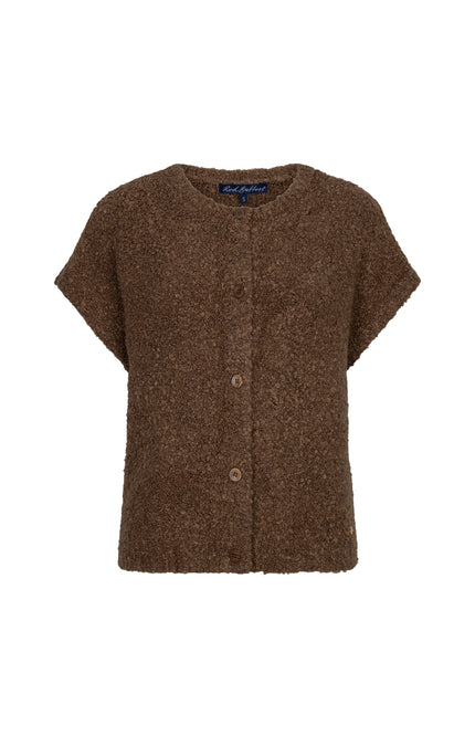 Top Sleeveless Knit Boucle Mud SRB5074