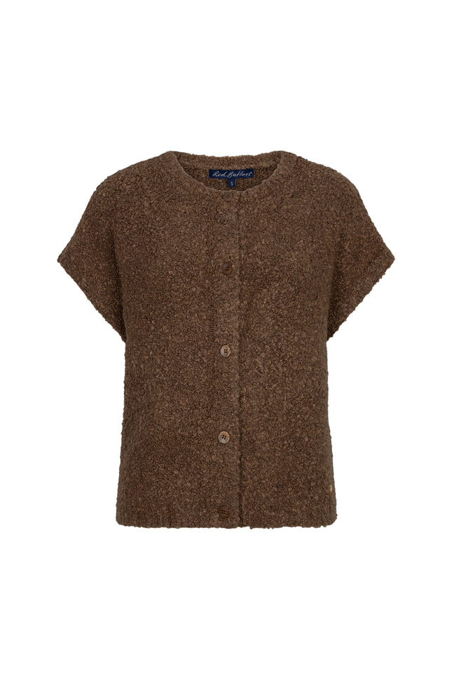 Top Sleeveless Knit Boucle Mud SRB5074