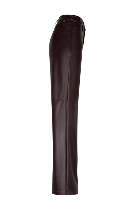 Broek Colette Faux Leather Burgundy SRB5077 L33