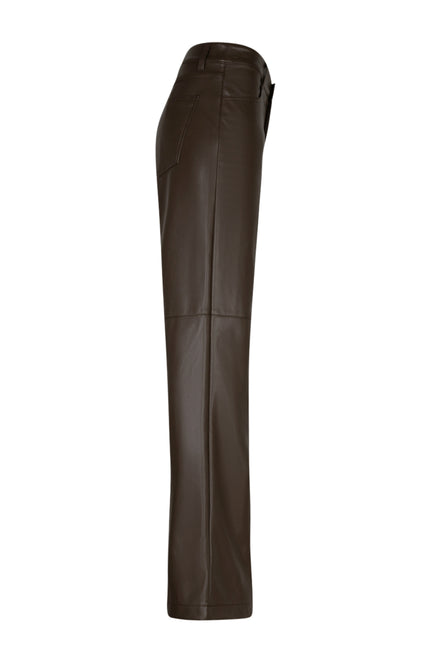 Broek Colette Faux Leather Mud SRB5077 L33