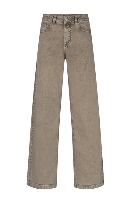 Broek Colette & Belt Washed Twill Color Truffle SRB5080 L33